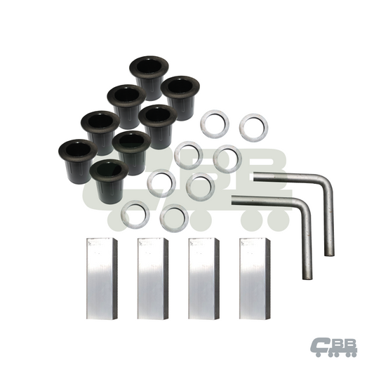 TAILGATE HINGE ASSEMBLY - 1 WAY HINGE - EXTERNAL REAR HINGED - ALLOY