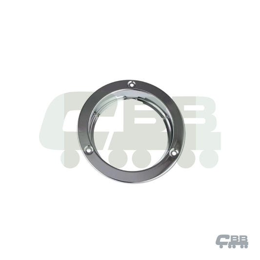 53101C - CHROME TAIL LIGHT SURROUND - ROUND - TO SUIT 110 SERIES TAIL LIGHTS