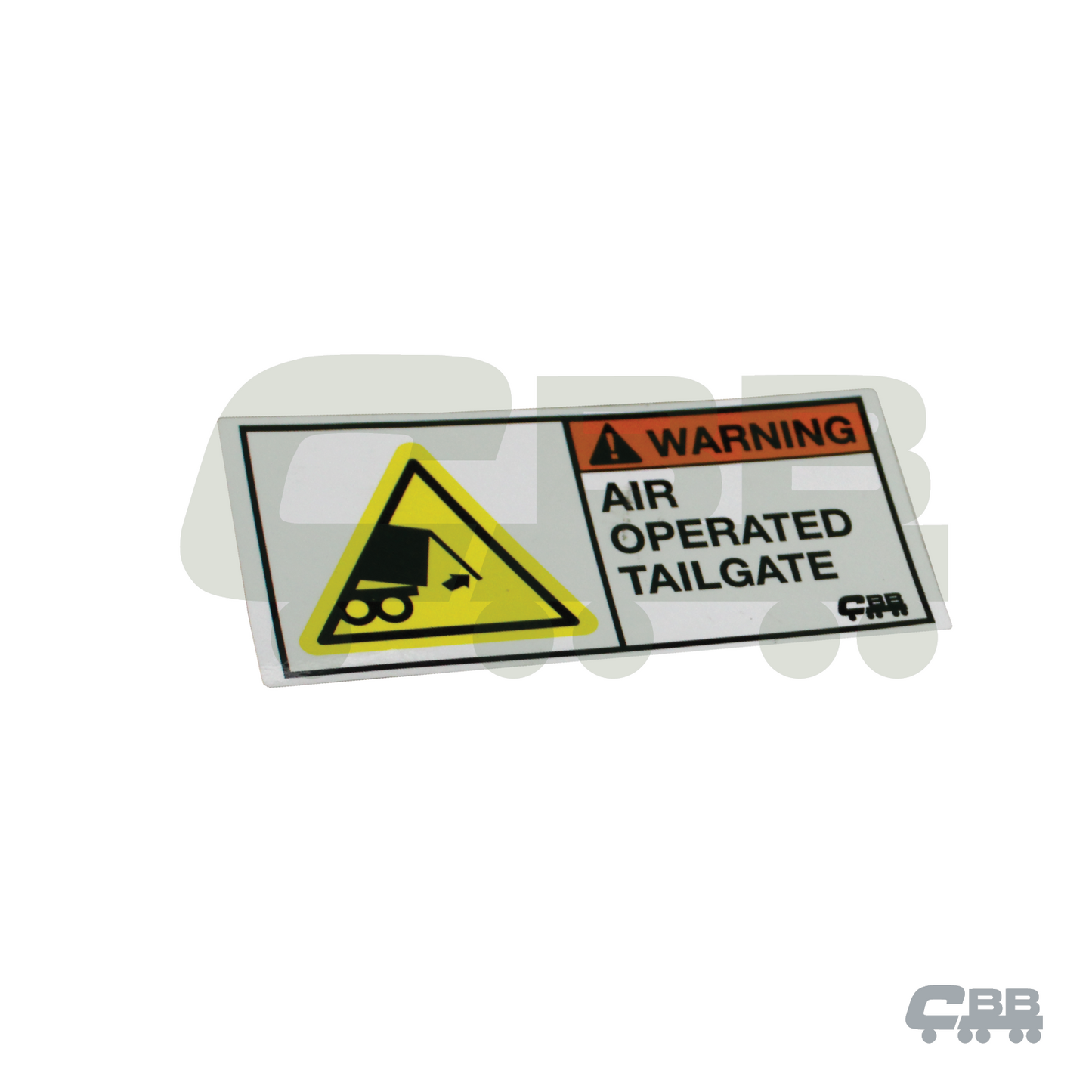 CAUTION AIR OPERATED TAILGATE HANDLE