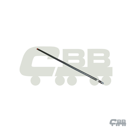 1800MM HOSE ASSEMBLY - 1” HOSE - FULLY PLASTIC WRAPPED 4, 5 & 6 AXLE DOG - HOIST TO SWIVEL HOSE