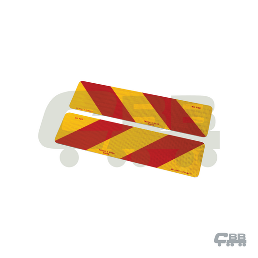 CHEVRON REAR MARKER 600 X 150 ALLOY PAIR