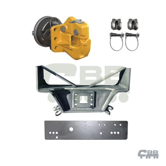 HEAVY DUTY PINTLE HOOK INLINE TOWBAR WITH COUPLING