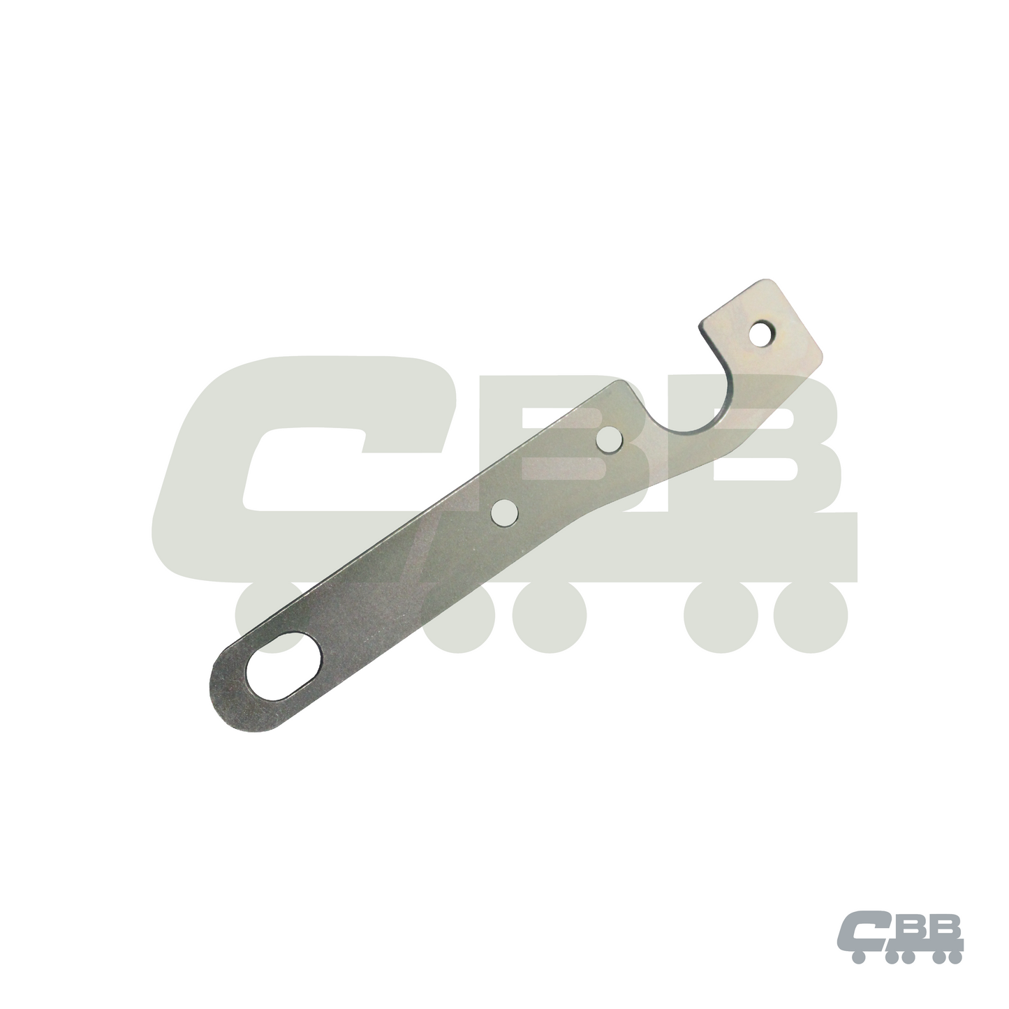 ZINC PLATED - TARP WIRE ANCHOR PLATE - UNFOLDED - ALLOY