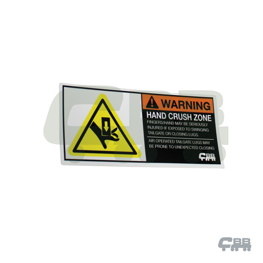 WARNING HAND CRUSH ZONE