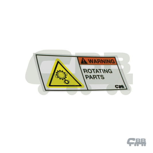 WARNING ROTATING PARTS