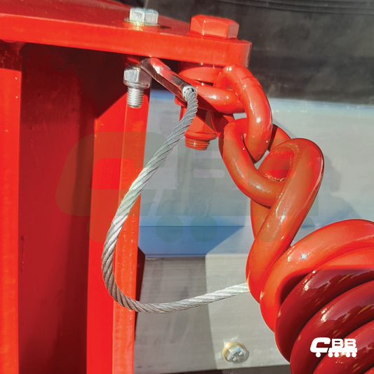 WIRE ROPE STRAP - DRAWBAR SPRING SAFETY STRAP