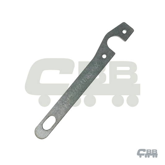 ZINC PLATED TARP WIRE ANCHOR PLATE - UNFOLDED - HARDOX