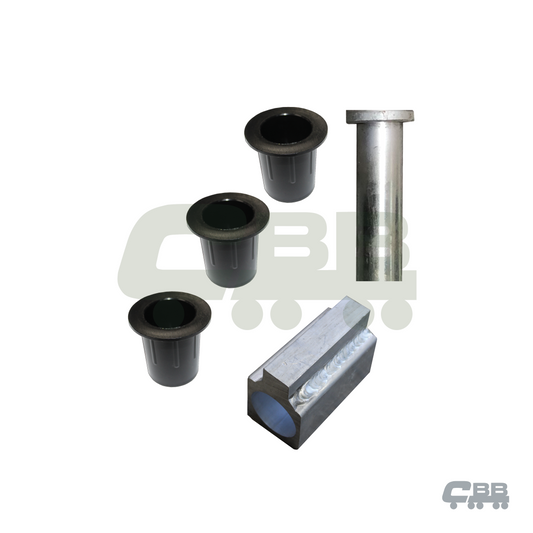 TAILGATE HINGE ASSEMBLY - 2 WAY HINGE - PINS AND BUSHES - LOWER PASSENGER SIDE ONLY - ALLOY