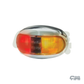 2053C - RED AMBER SIDE MARKER - HELLA DURALED - CHROME BASE