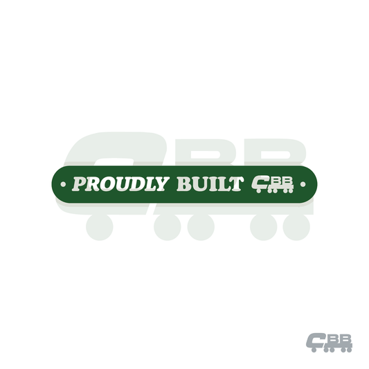 CBB PROUDLY BUILT BUMPER STICKER