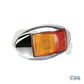 91404C - RED AMBER SIDE MARKER - NARVA CHROME SURROUND