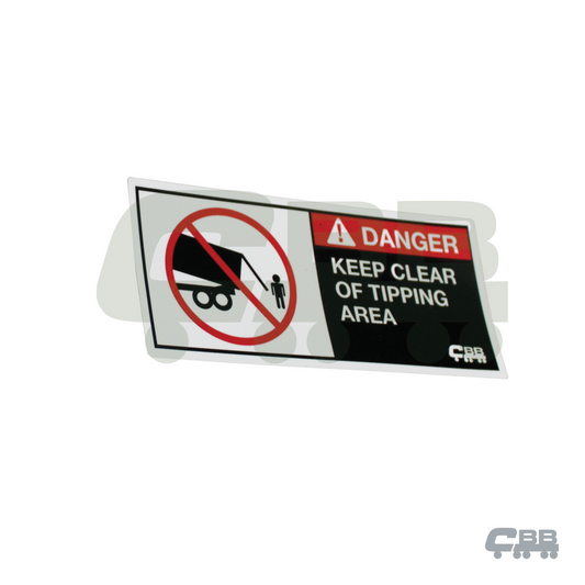 DANGER KEEP CLEAR OF TIPPING AREA