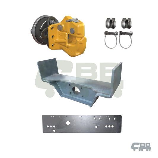 HEAVY DUTY PINTLE HOOK INLINE TOWBAR WITH COUPLING