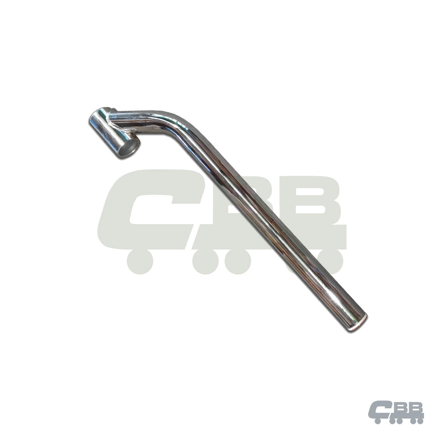 CHROME MUDGUARD POLE SINGLE BOLT