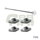 FRONT TARP SHAFT PULLEY ASSEMBLY - RAZOR SHAFT - COMPLETE KIT - INCLUDING BEARINGS - ALLOY